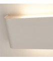 Match Box Aluminum wall light, white iron 2 bulbs 8cm