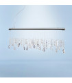 Stretta pendant lamp Black chrome 1 bulb 44cm