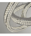 Bands Integrated LED Ceiling Light Glass, Stainless Steel, Mild Steel Chrome, Clear