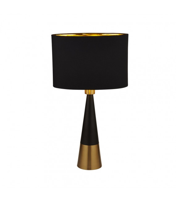 Tischleuchte Table Baustahl Mattschwarz 1 Glühbirne 58cm