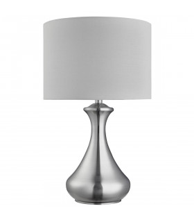 Sobremesa Touch Satin plata 1 bombilla 40cm