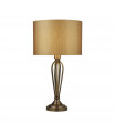 Lampe de table Table Acier doux Laiton antique 1 ampoule 60cm