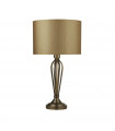 Lampe de table Table Acier doux Laiton antique 1 ampoule 60cm