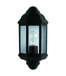 Farol jardín exterior Negro 1 bombilla 36cm