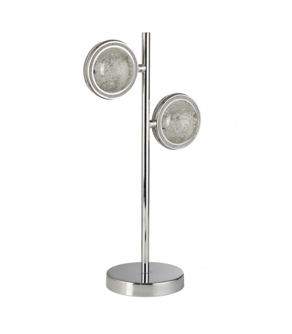 Lámpara de diseño Cuarzo Vidrio, acrílico, acero dulce Cromo, transparente 2 bombillas 45,5 cm