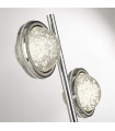 Lampe Design Quartz Verre,acrylique,acier doux Chrome,Transparent 2 ampoules 45,5cm