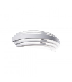 Stiegel applique in gesso bianco 1 lampadina 8cm