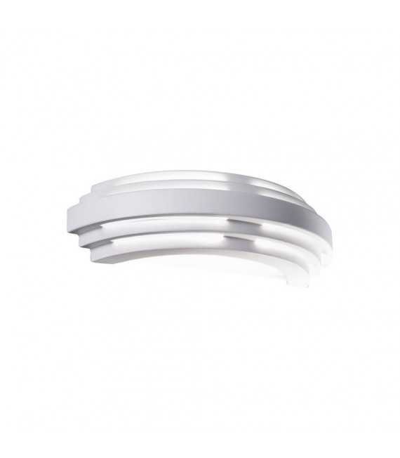 Stiegel white plaster wall lamp 1 bulb 8cm