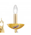 Applique murale Victoria 24 carats d'or 1 ampoule 20cm
