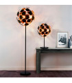 Lampe de table Discus Plastique Noir 3 ampoules 65cm