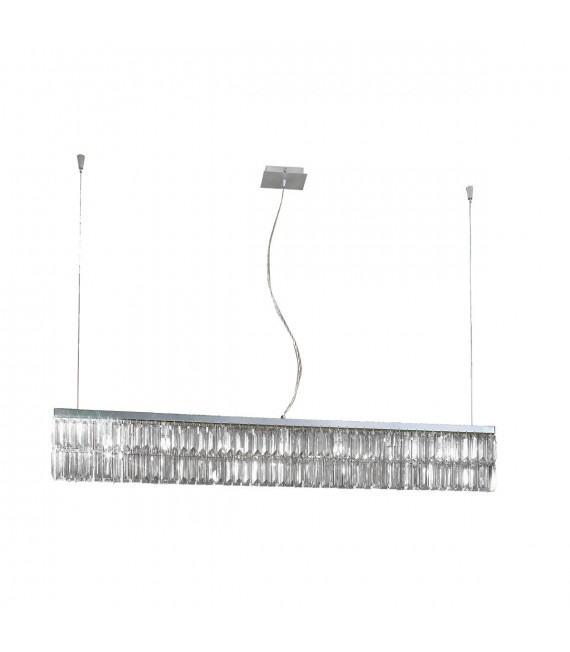 Suspension Prisma Chrome 10 ampoules 28cm