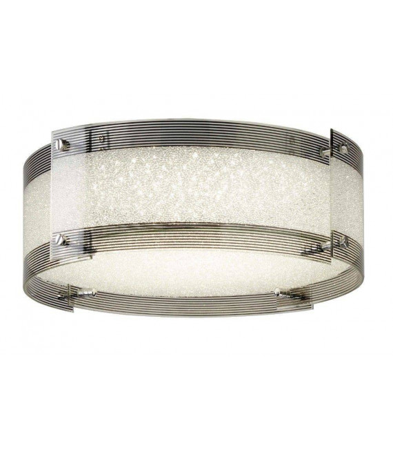 Plafonnier Shelby Acier Chrome 1 ampoule 14cm