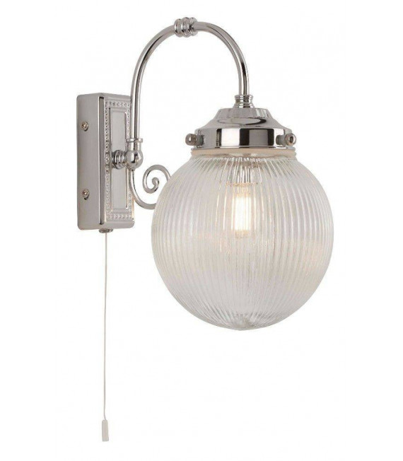 Aplique de baño Belvue Acero Cromado 1 bombilla 27cm