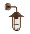 Toronto garden lantern Glass, stainless steel Clear, rust brown 1 bulb 31cm