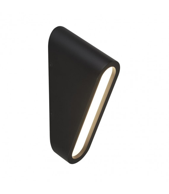 Modern wall light Dover Plastic, aluminum metal casting Black, opal white