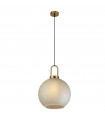 Snowdrop pendant Glass, mild steel Brass, acid glass 1 bulb 41cm