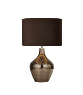 Sobremesa Table Acero Dulce Ahumado 1 bombilla 53,5cm