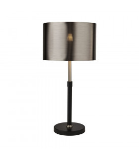 Lámpara de mesa Table Acero dulce Negro mate 1 bombilla 61.5cm