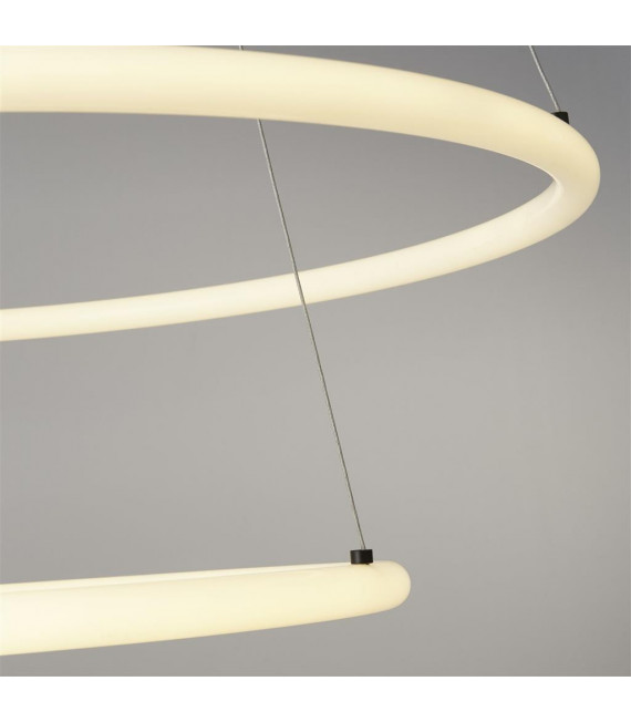 Revolve Plafoniera a LED integrata Acrilico, acciaio dolce bianco, nero opaco
