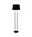 Lampadaire Jazz Plastique,velours,acier doux Noir,laiton satiné,Noir 1 ampoule 139,5cm