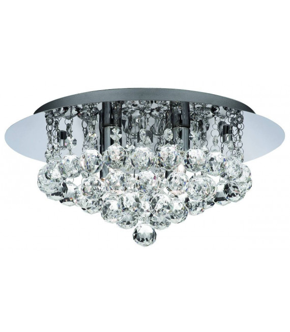 Ceiling light Design Bathroom Crystal Chrome 4 bulbs 17.5cm