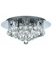 Ceiling light Design Bathroom Crystal Chrome 4 bulbs 17.5cm