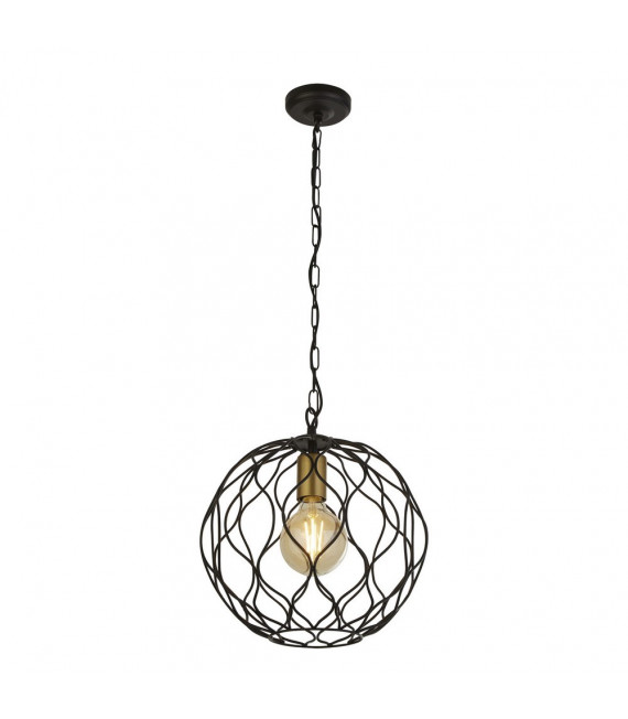 Finesse pendant light Mild steel Matt black 1 bulb 33cm