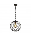 Finesse pendant light Mild steel Matt black 1 bulb 33cm