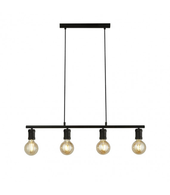 Pendant light Dance Mild steel Black,sabBlack 4 bulbs 12cm