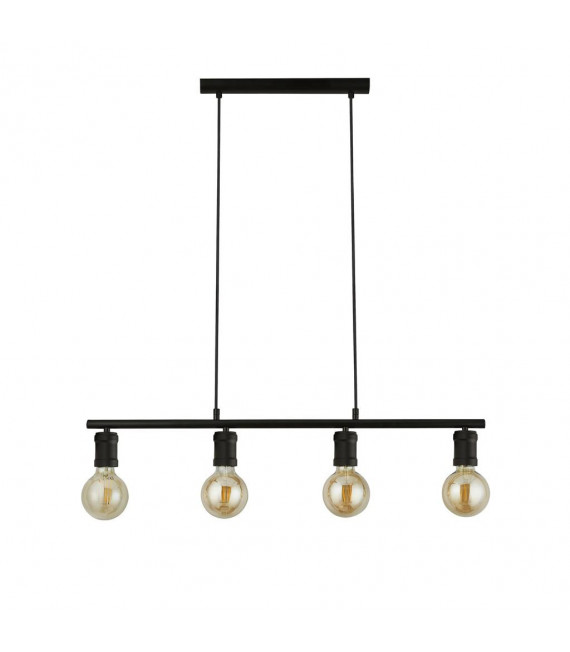 Pendelleuchte Dance Baustahl Schwarz,sabBlack 4 flammig 12cm