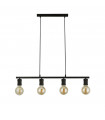 Pendant light Dance Mild steel Black,sabBlack 4 bulbs 12cm