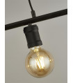 Pendant light Dance Mild steel Black,sabBlack 4 bulbs 12cm
