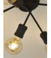Dance 6-light ceiling light Mild steel Black