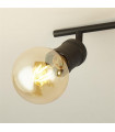 Dance spot bar 4 bulbs Mild steel Black,sabBlack