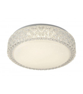 Plafoniera a filo Acciaio bianco 1 lampadina 9cm