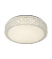 Flush ceiling light White steel 1 bulb 9cm