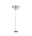 Lampadaire Knightsbridge Acier doux Argent satiné 3 ampoules 156cm