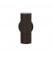 Applique de jardin Metro Verre,acier inoxydable Brun rouille 2 ampoules 16cm