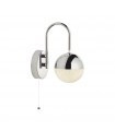 Marbles wall light Mild Steel Chrome 1 bulb 20cm