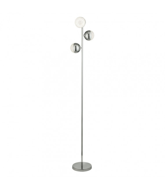 Lampadaire Marbles Acier doux Chrome 3 ampoules 152cm