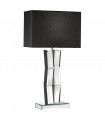 Lampe de table Mirror Verre noir,miroir 1 ampoule 60cm