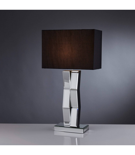 Lampada da tavolo Mirror Vetro nero, specchio 1 lampadina 60cm