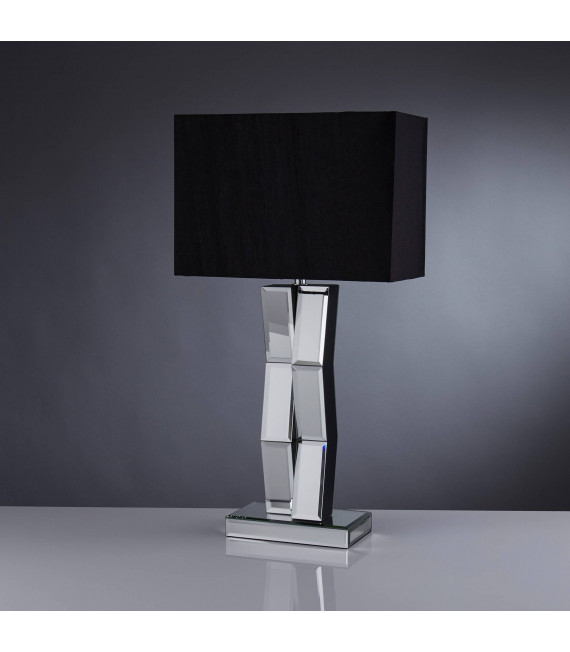 Lampada da tavolo Mirror Vetro nero, specchio 1 lampadina 60cm