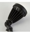 Garden stake Spikey Glass, plastic, metal Cast aluminum white, black, Transparent 25 Cm