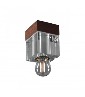 Plafoniera Riviera 1 lampadina Mogano