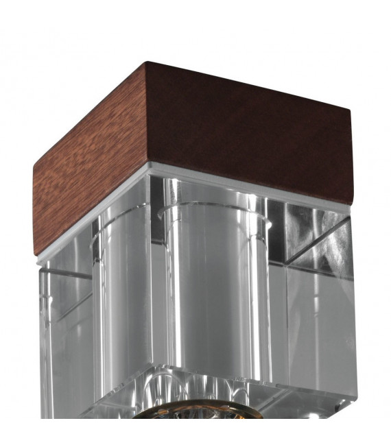 Riviera ceiling light 1 bulb Mahogany