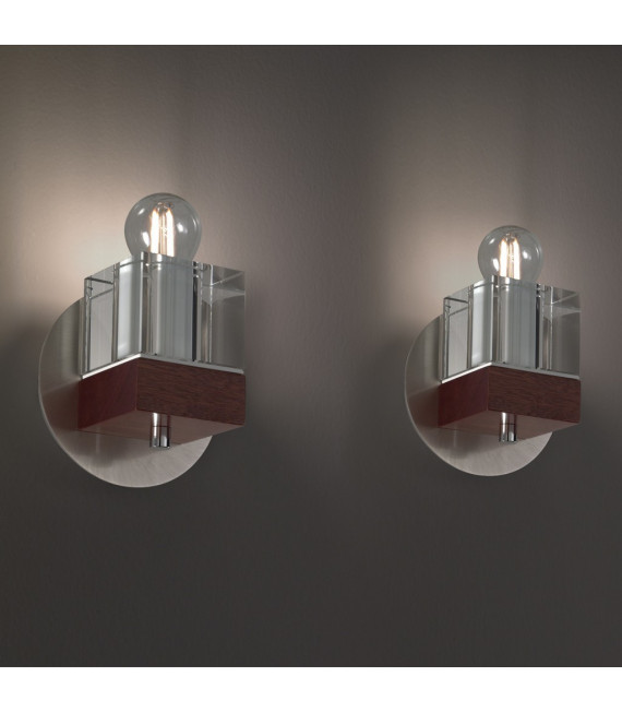 Riviera wall light 1 light Mahogany