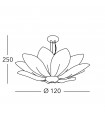 Plafonnier Fiore 226 Cm
