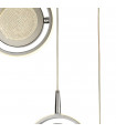 Gyroscope suspension Glass, stainless steel, silicone rubber, mild steel Chrome, white, Transparent 1 bulb 27.5cm