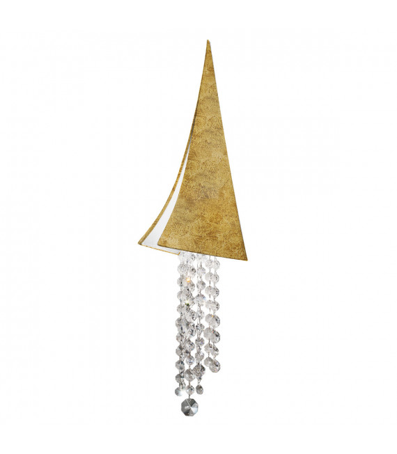 Aplique de diseño Hierro fundido Pan de oro 1 bombilla 70cm